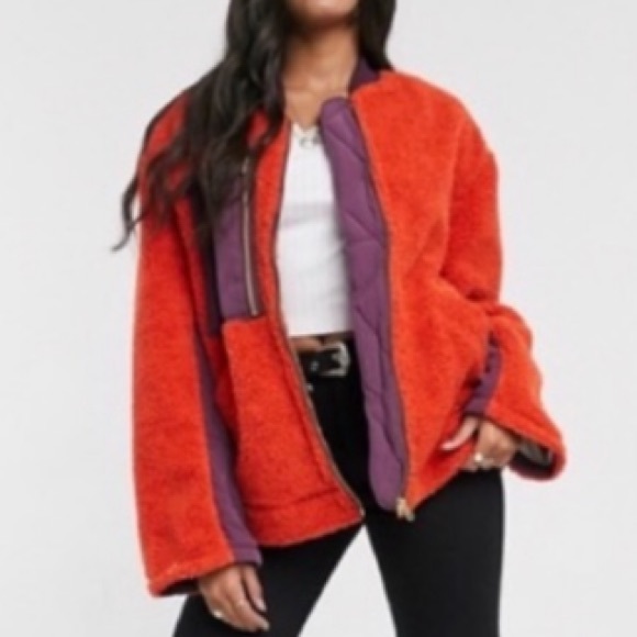 Free People Jackets & Blazers - NWT Free People rivington faux shearling bomber